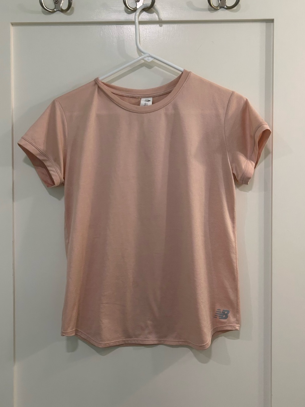 New Balance NB DRY Pink Athletic T Shirt S Short Sleeve Performance Running Top